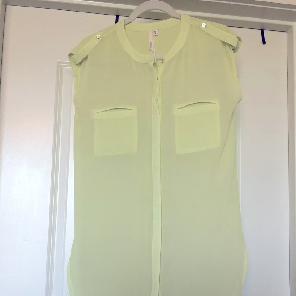 Nordstrom, Pale Lime Green Tunic Top
